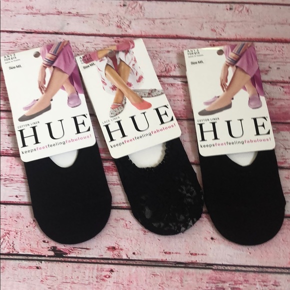HUE Accessories - Hue Cotton & Lace Liner Socks Lot M/L NWT HUE Accessories - Hue Cotton & Lace Liner Socks Lot M/L NWT
